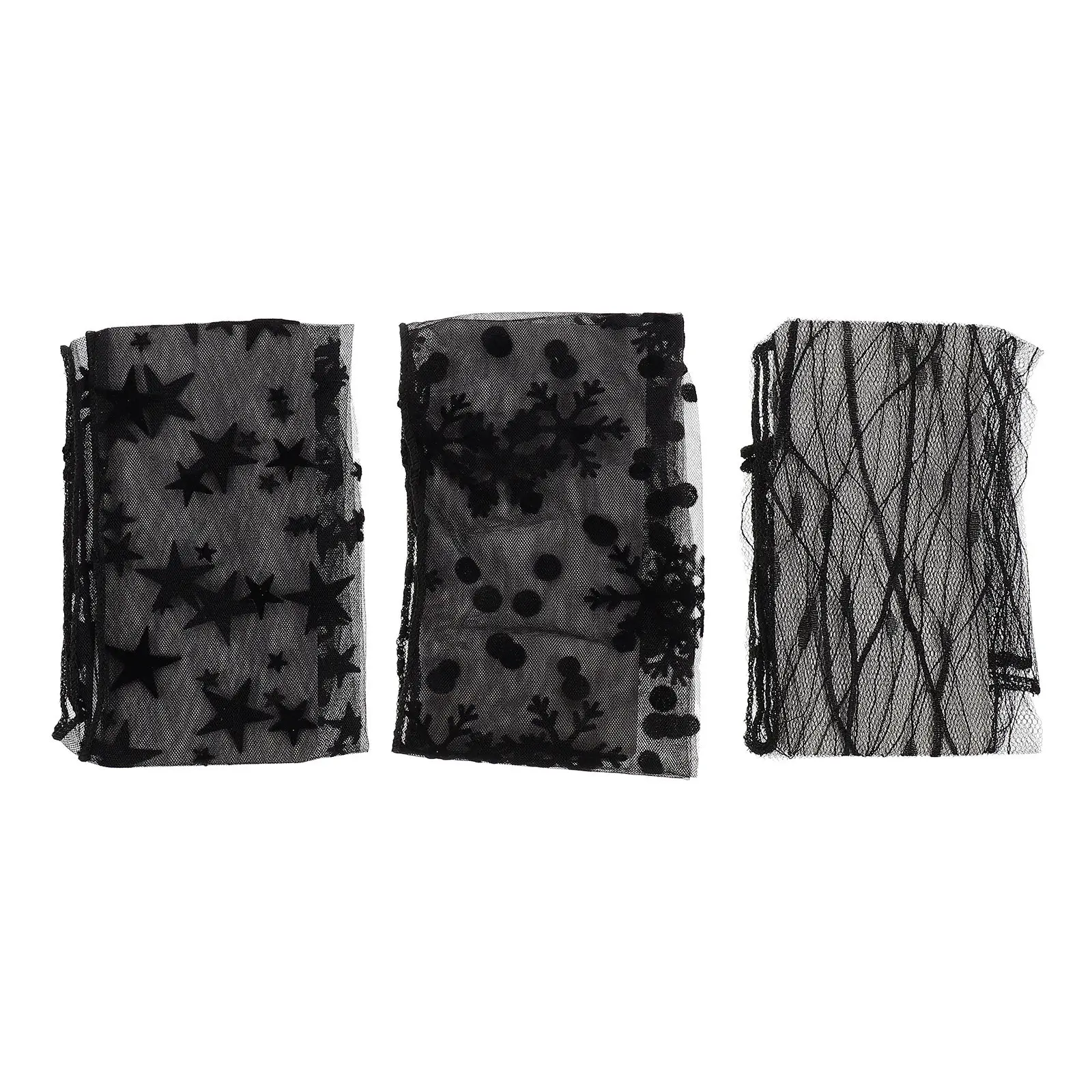 3Pairs Women Fingerless Lace Sunscreen Sleeves Ultra-Thin Sun Protection Sleeves Cycling Walking Summer Lace Arm Protector