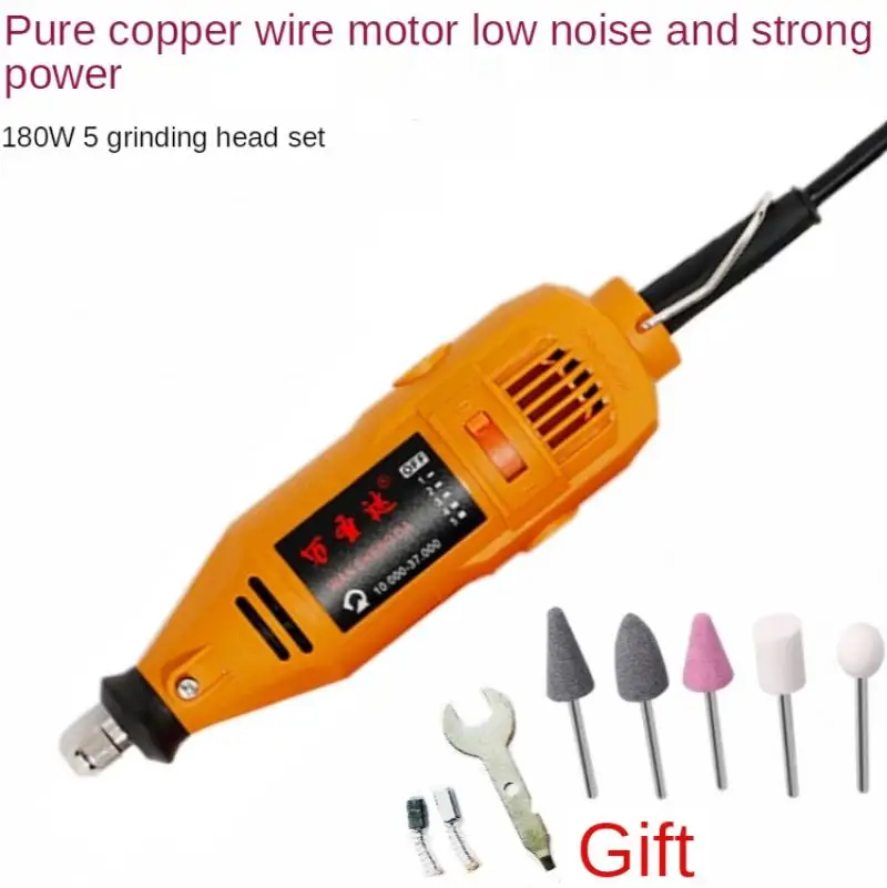 Electric Chainsaw Sharpener Grinder 220v 180w With Sanding Head Set - Durable Woodworking Tool For Home Workshop