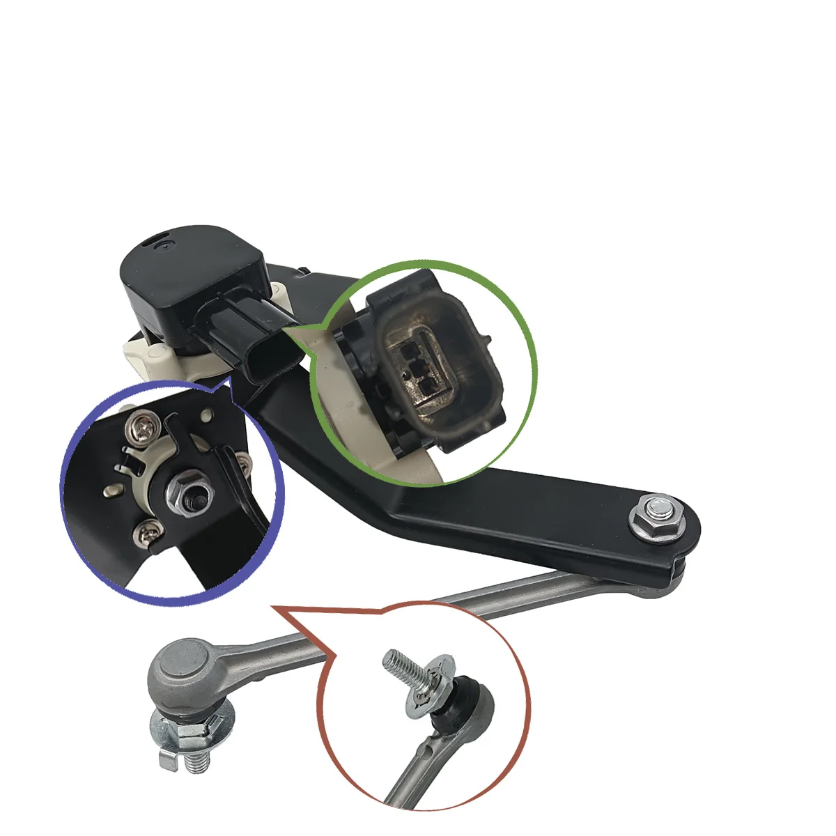 

Front Rear Left Height Level Sensor For Mitsubishi Pajero Montero 4 IV V8 V9 2006-2016 8651A064 8651A065