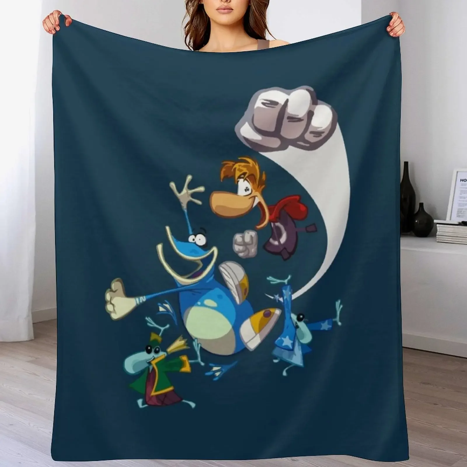 Rayman and Globox Throw Blanket Large Hair blankets ands Blankets