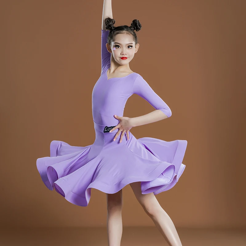 

ChildrenSummer Girls Latin Dance major stipulates competition costumes children's performance costumes and stage costumes