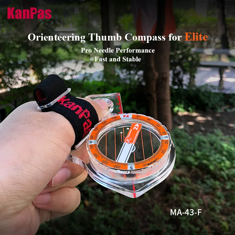 

Компас Kanpas Elite для соревнований по орендонению/Элитный компас для большого пальца/Компас с картой оревенства/Компас для приключений/MA-43-F