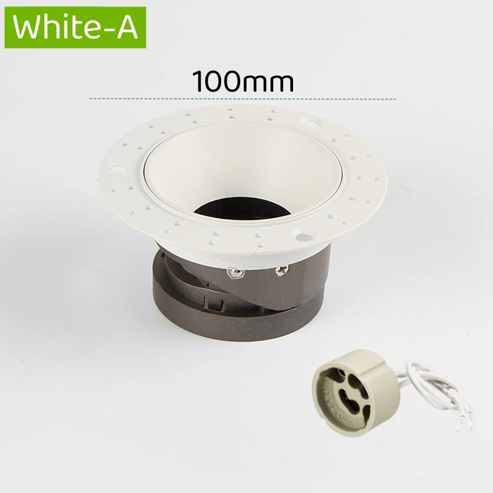 Smalle Velg Verzonken Led Plafond Downlight Anti-Glare Mount Frame GU10/MR16 Lamp Socket Base Indoor Spot Verlichting montage Beugel - afbeelding 1