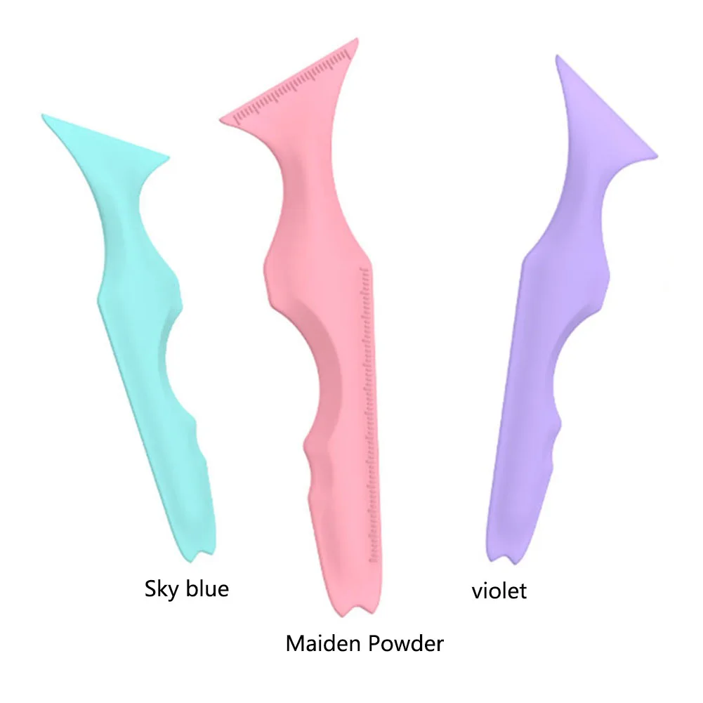 อายไลเนอร์ลายฉลุปีกซิลิโคนอายไลเนอร์ลายฉลุเครื่องมือมัลติฟังก์ชั่นแอพพลิเคเตอร์แบบใช้ซ้ำได้เครื่องมือแต่งหน้าสำหรับผู้เริ่มต้น