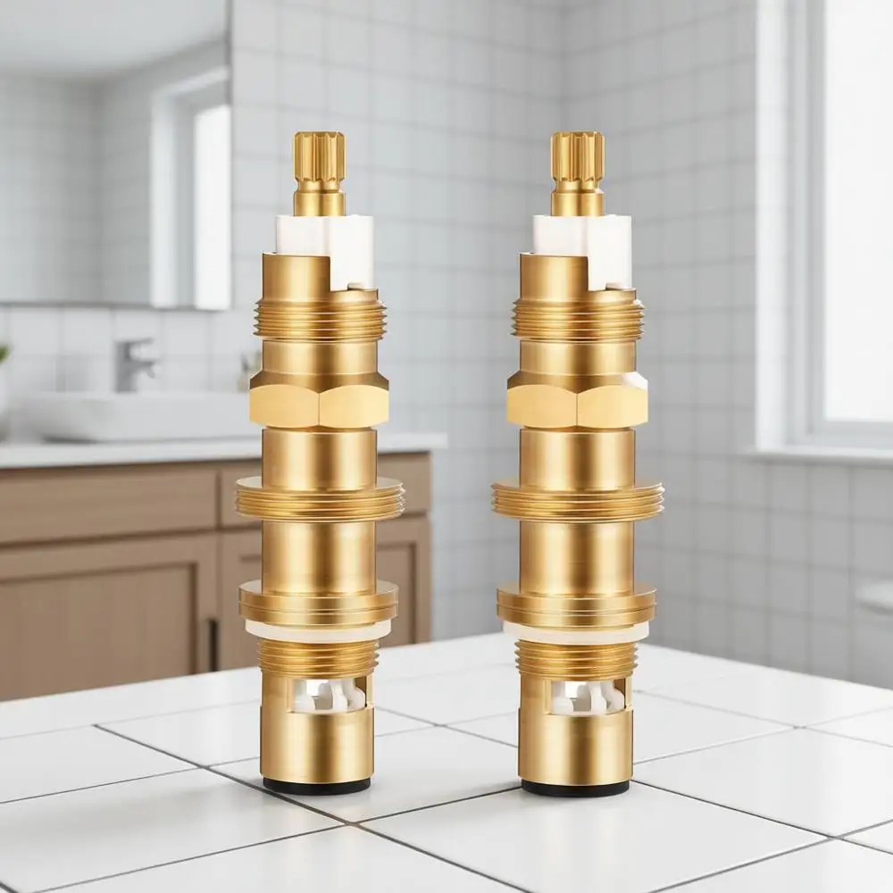 

Shower and Faucet Cartridge Replacement, Brass Construction, 2-Pack