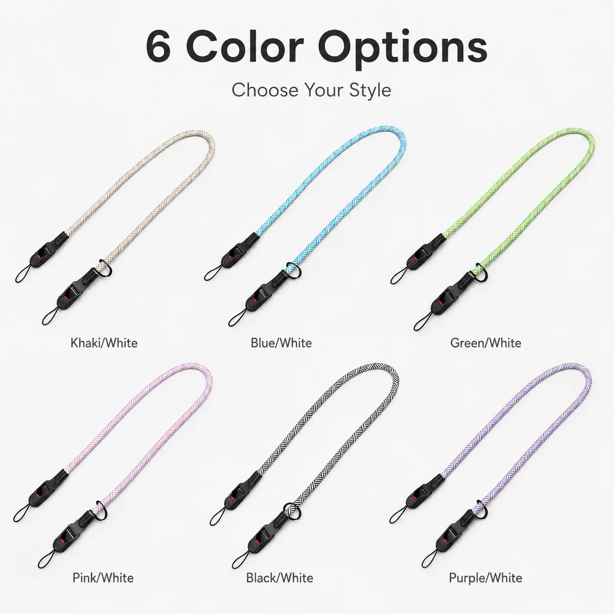 SOARSHOT Colorful Camera Neck Strap Quick Release Rope Wrist Shoulder Strap for DSLR Mirrorless Camera
