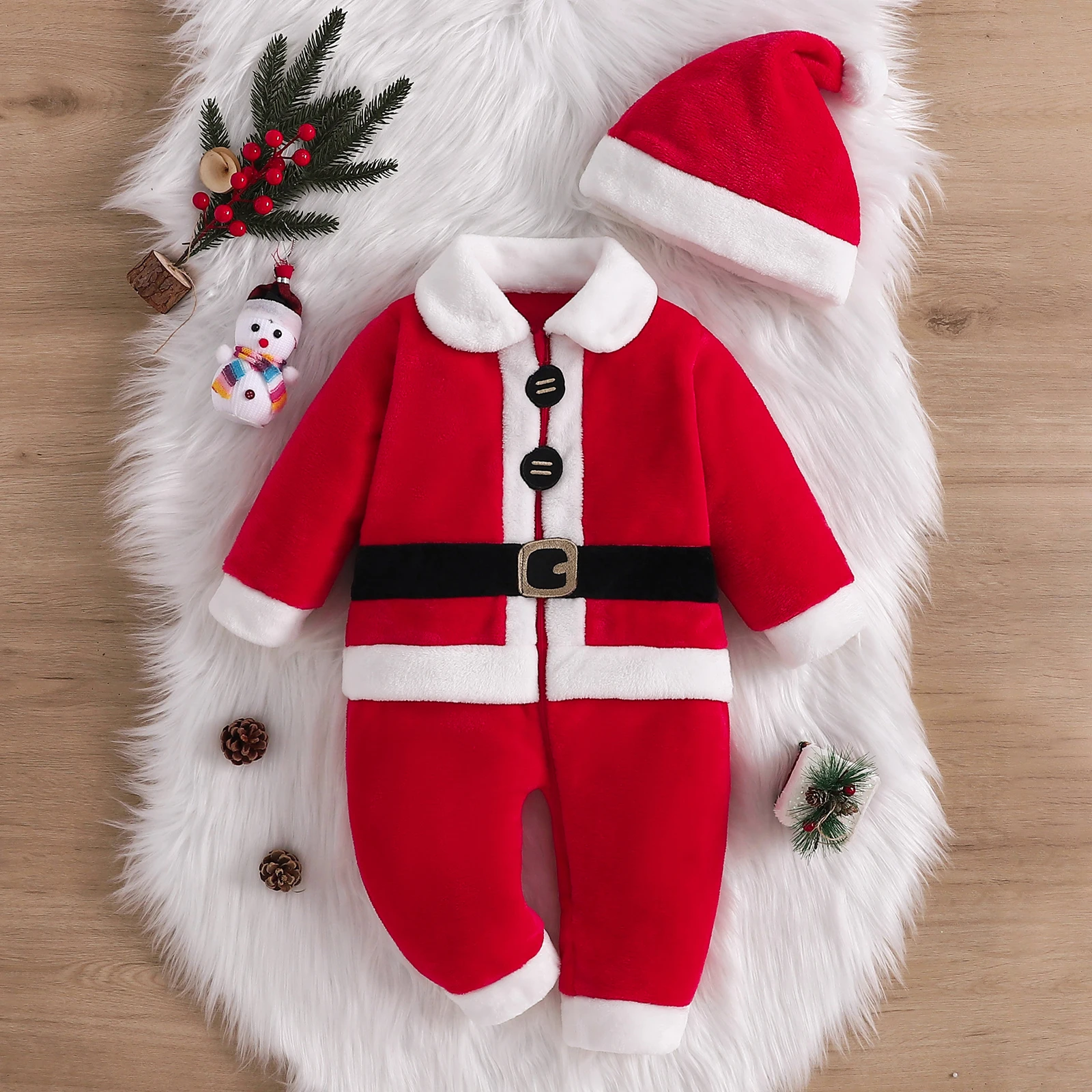 2026-natal-bebe-papai-noel-traje-para-meninas-e-meninos-ano-novo-de-pelucia-manga-longa-lapela-macacao-com-chapeu-2-pcs-trajes-de-natal
