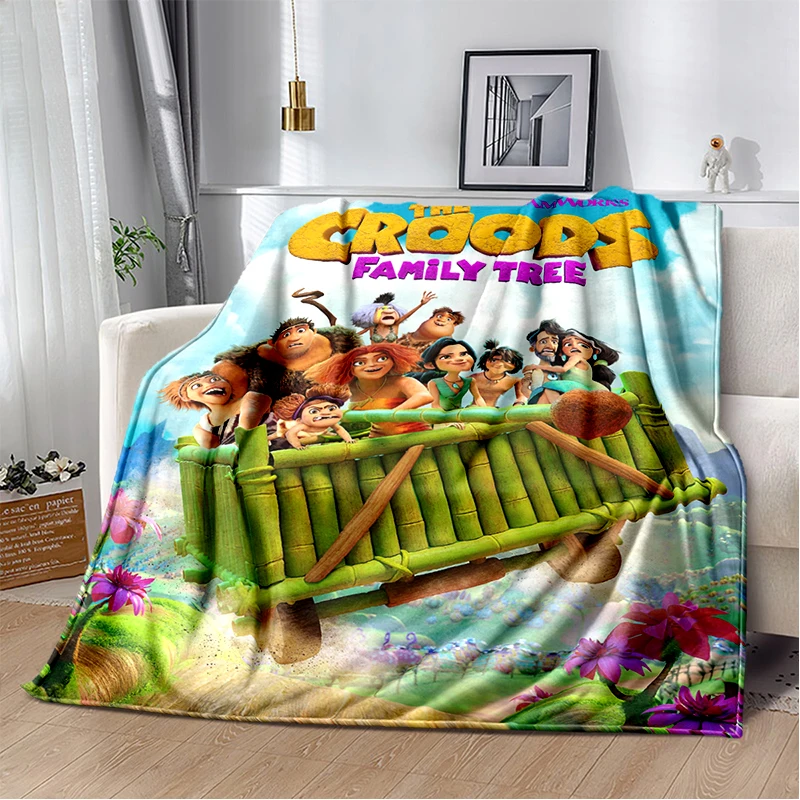 2025 New Style The Croods Cartoon Gift Soft Plush Blanket,Flannel Throw Blanket for Living Room Bedroom Sofa Kids Cover