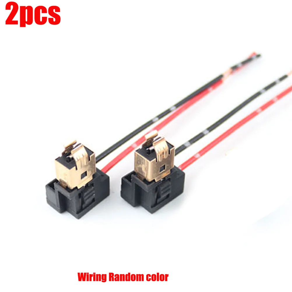 

1pair Car H1 H3 Socket Extension Wiring Harness Connector LED Headlight Adapter Plastic And Metal Car Light Socket Harness Parts