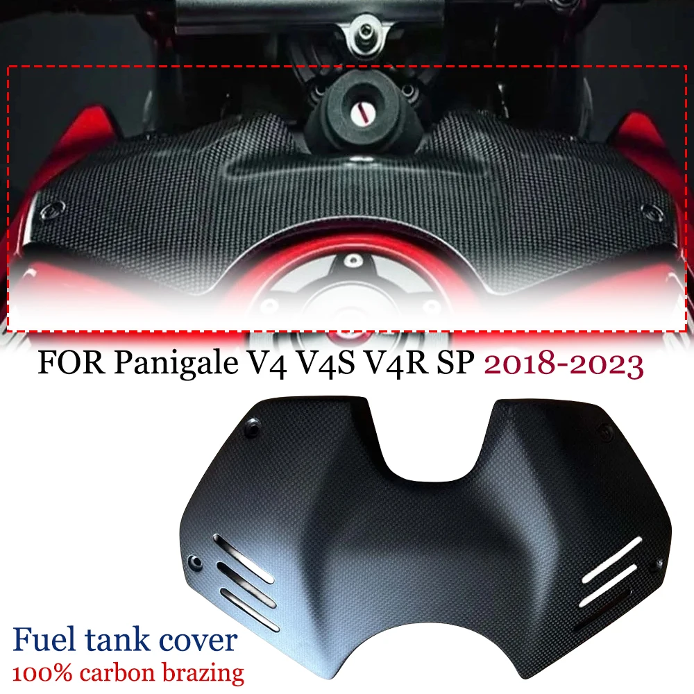 

Motorcycle Carbon Fiber Battery Cover Front Fairing Fuel Tank Airbox Protector For DUCATI Panigale V4 / V4 S / V4R SP 2018-2023