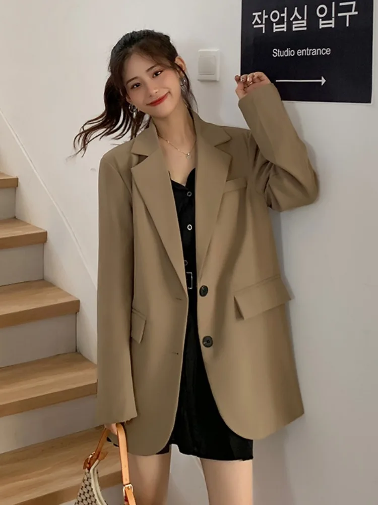 

plus Size Casual Style Women's Suit Top Spring New Korean Version Slimming Fashionable Versatile Outerwear Breathable Long Sl...