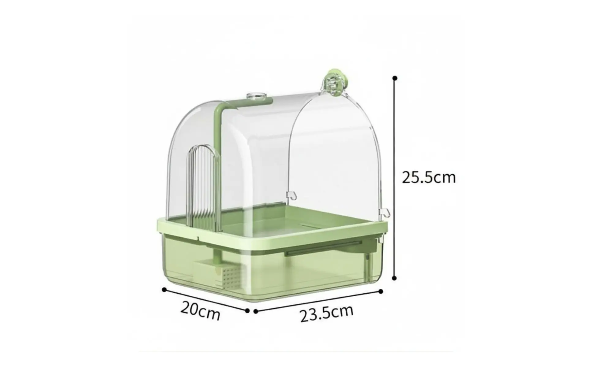 Automatic Bird Bath Wireless Sensor Parrot Bathtub Bird Shower Tub Transparent Cover Pet Supplies Non