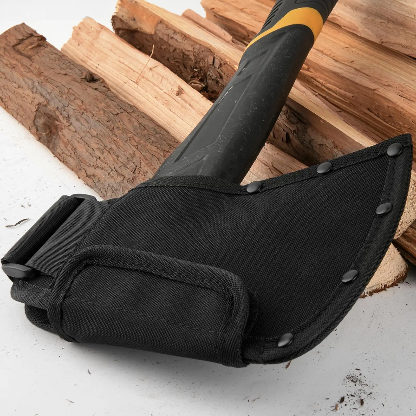 Thickened Axe Sheath Cover Wear Resistant Hatchet Head Guard Carrier for Outdoor Adventure Woodcutting