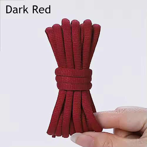 1Pair Oval Shoe Laces Half Round Athletic Shoelaces for Running Sneakers Laces Shoes Strings Durable without Fading Shoelace - Image 29