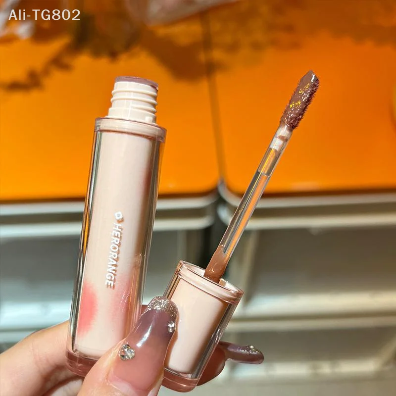 HERORANGE Mirror Lip Glaze - Wodoodporny, długotrwały, transparentny, żelowy płynny szminka, błyszczyk do ust, kosmetyk do makijażu.