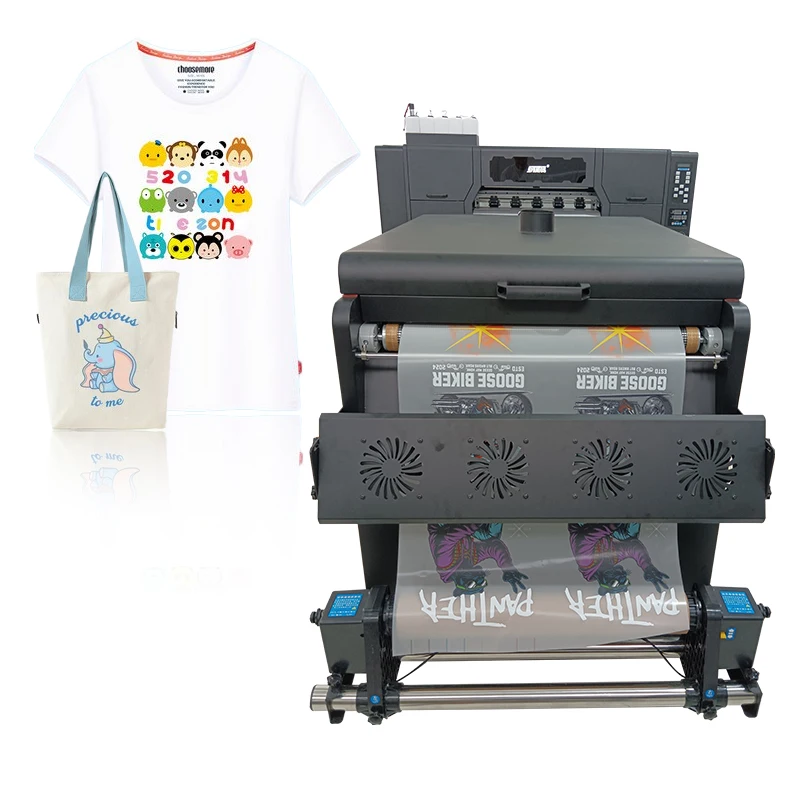 A1 size fabric t-shirt pritning machine for garment shop with two 13200 heads A1 DTF printers