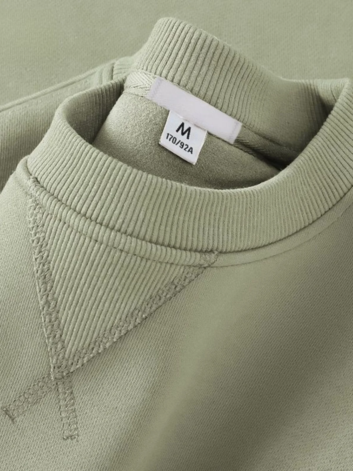 Unisex round Neck Sweatshirt Pure Color American Sle Spring Autumn Casual Jacket Loose Fit Cotton Polyester Easy Care