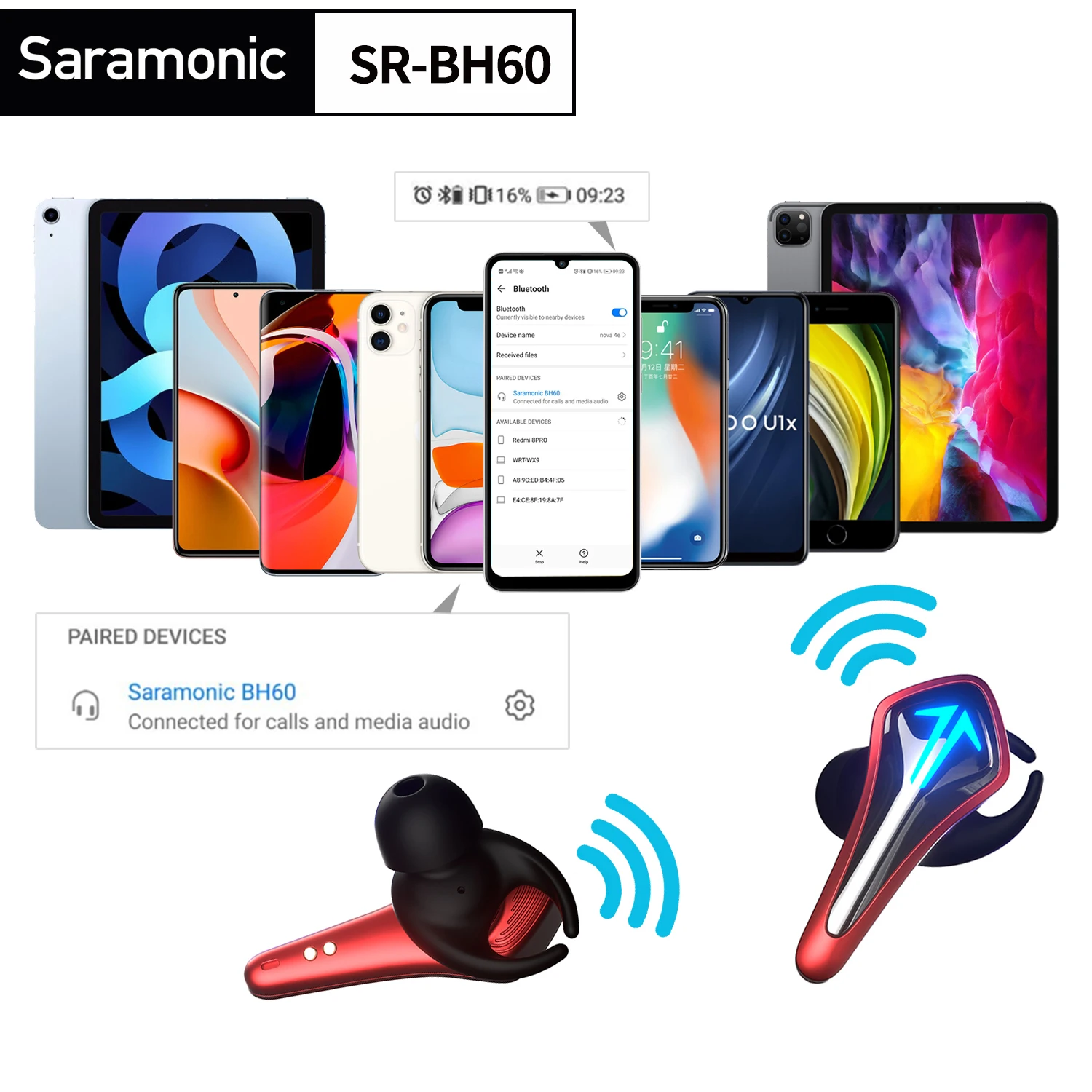 

Aramonic 5,0 Bluetooth настоящие беспроводные Игровые наушники-вкладыши с водонепроницаемым режимом низкой задержки DSP для игр, музыкальных проигрывателей