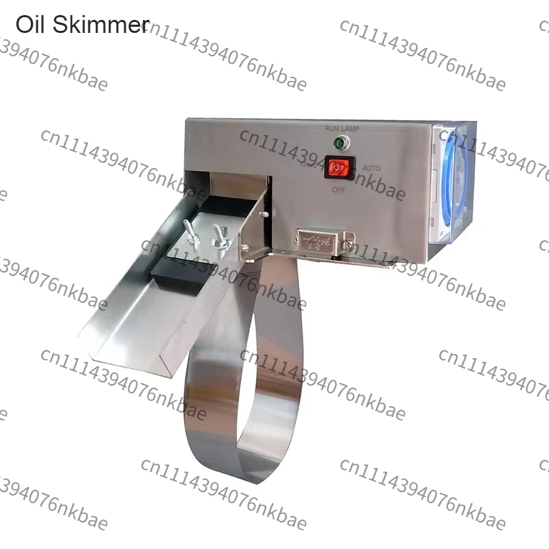 NC-40 Industrial Oil-Water Separator Steel Belt Oil Skimmer, 5W Scraper Floating Remover Slick Recovery 220V