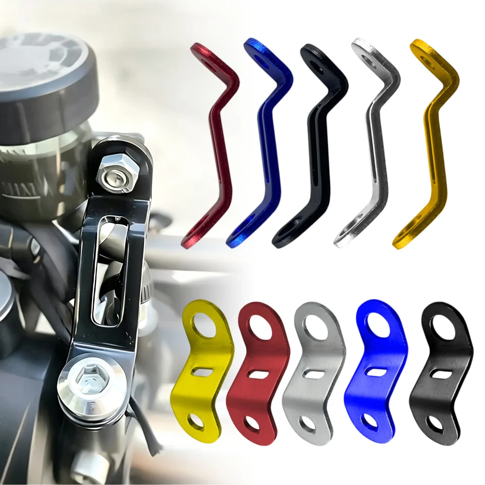 Universal Aluminum Brake Fluid Reservoir Bracket Holder Radiator Stay Mount for Motorcycle Motorbike Replacement Accessories