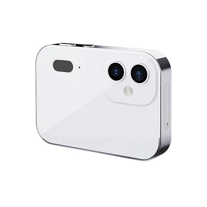 4K CCD Digital Camera 64MP Digital Flash Video Camera with Touch Screen 16X Digital Zoom IR Night Vision Camera White