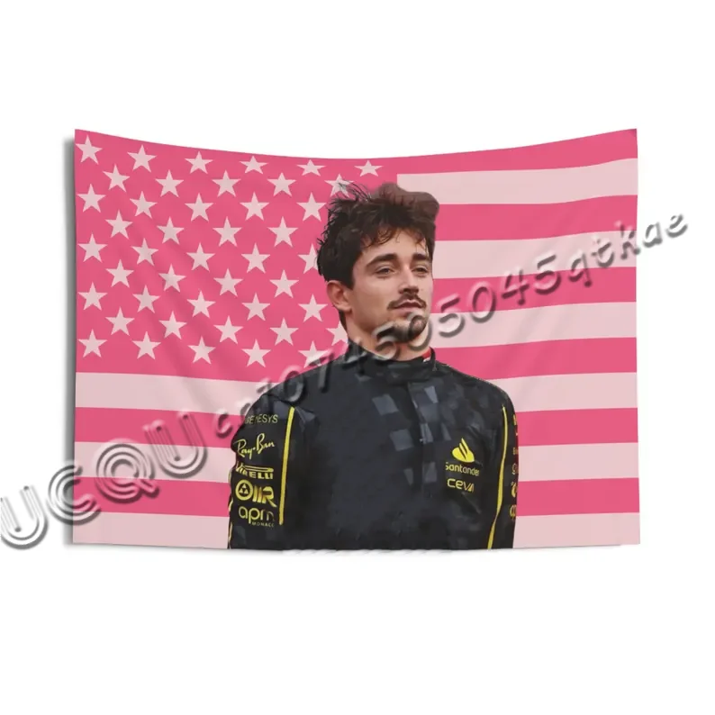 تشارلز لوكليرك الوردي العلم الأمريكي نسيج الجدار شنقا الجدار المفروشات غرفة نوم جدار الفن ديكور هدية نسيج