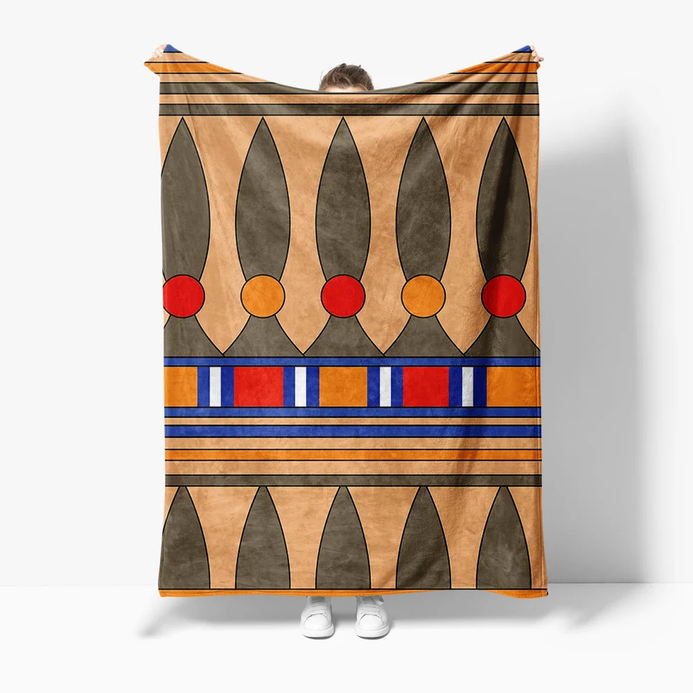 

Geometric Pattern Blanket Abstract Design Sofa Throw Bedspread Decorative Throw Blanket for Living Room Bedroom Cushion Cover