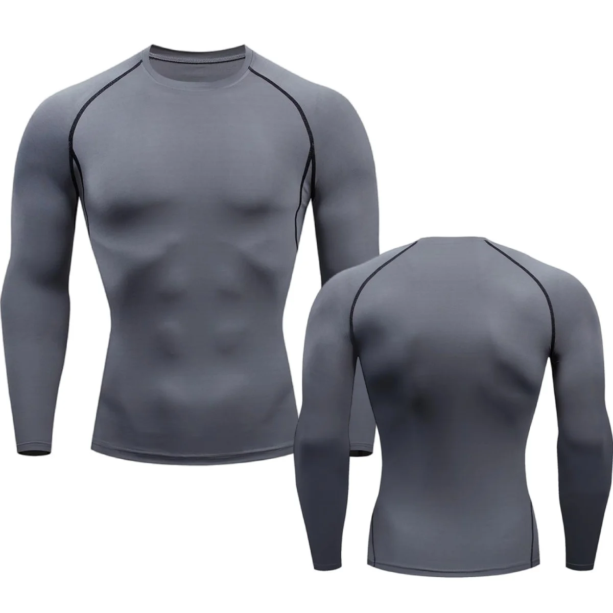 Camisola de compressão esportiva masculina, Tops apertados, camiseta fitness, roupas de treinamento muscular, corrida Rashguard, Dry Fit, ginásio