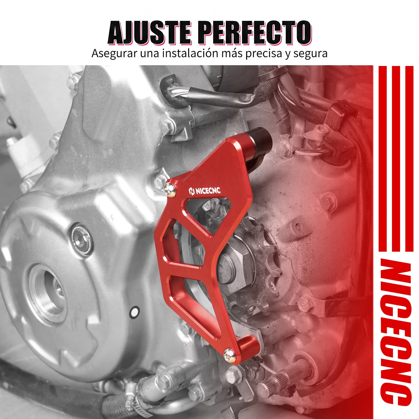 NICECNC Kettenradabdeckung Kettenführungsschutz für Yamaha Raptor 700R 2009-2026 1S3-15421-00-00 für Raptor 700 SE 2006-2026 – Detail 14