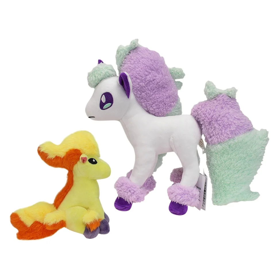 NEW Anime  Ponyta Genie Kawaii Plush Toy Cute Unicorn Pocket Monster Soft Stuffed Doll Kids Room Decor Birthday Gift