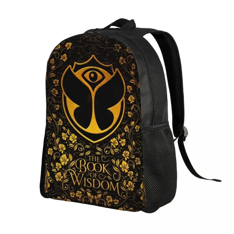 Mochilas personalizadas Tomorrowland para ordenador portátil de 15 pulgadas, bolsos de viaje para escuela y universidad, Festival de música de baile