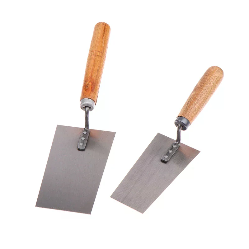 1pcs Cement Float Margin Trowel Bucket Manganese Steel Putty Knife Brick Gauging Wall Plastering Knife Hand Tool