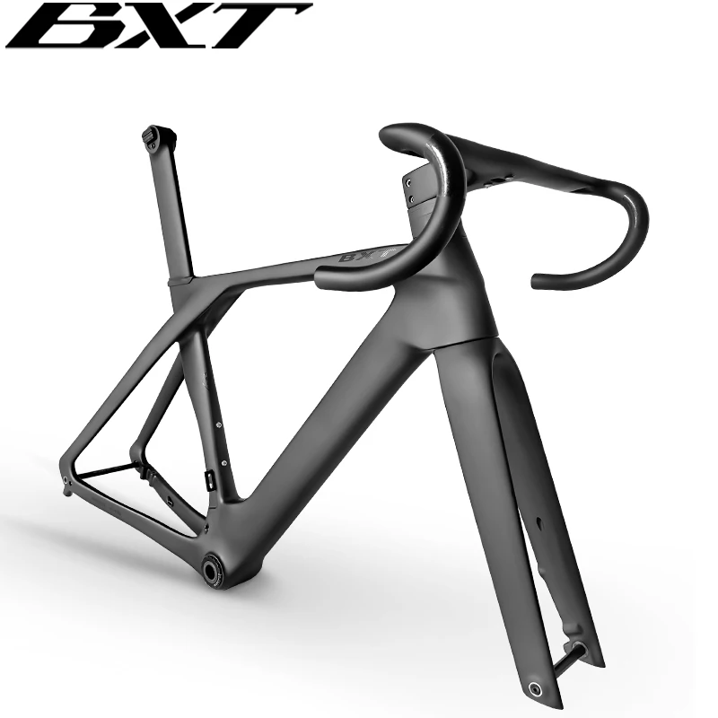 2023 BXT Carbon Road Bike Frame Disc Brake 700*32C Road Frameset Fully Hidden Lightweight Road Bicycle Carbon Frame