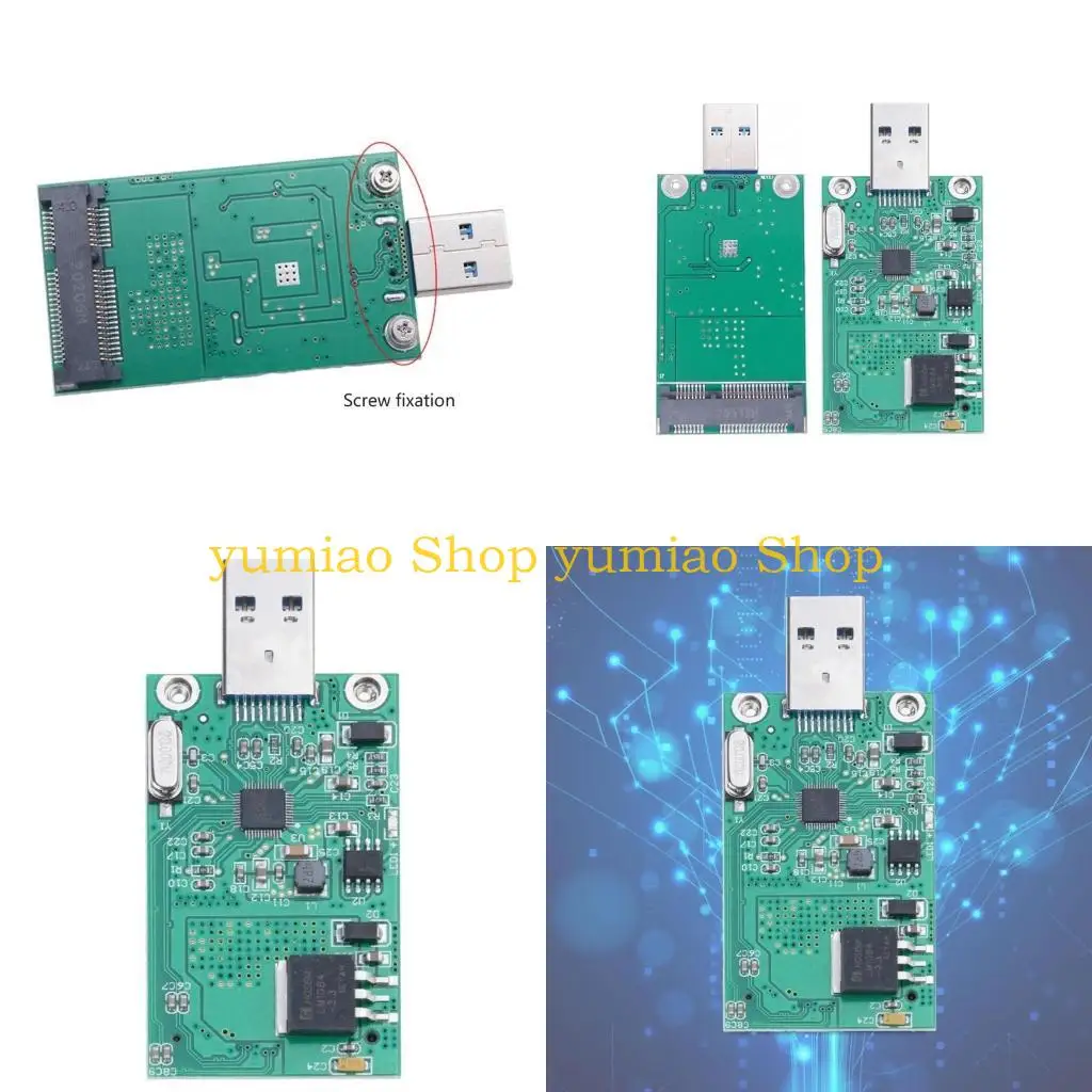 587B Plugs and Play mSATA Adapter mSATA to USB Adapter Card for Easy Data Access