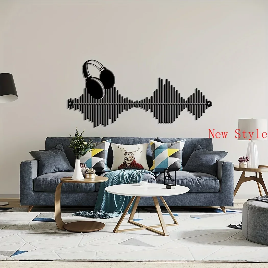 

1pc Rhythm of The Music Wall Hanging Decor Music Wall Art Metal Home Background Decor LivingRoom Decoration Music Lover Gift Hom