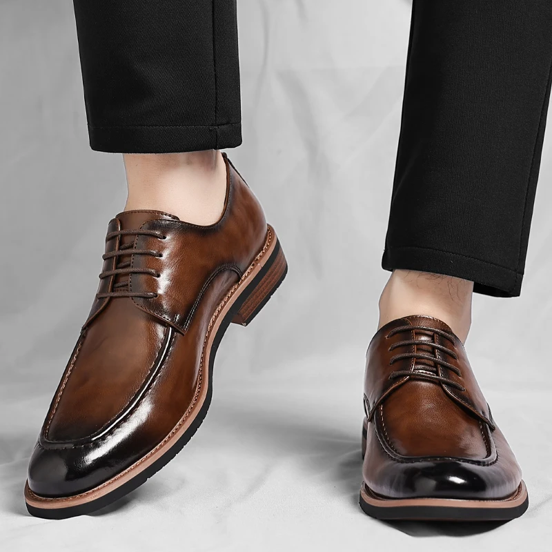 

Spring and Autumn Plus Size Business Casual Formal Shoes High-end Soft Sole Breathable Commuting Office Wedding Shoe Sizes 37-48