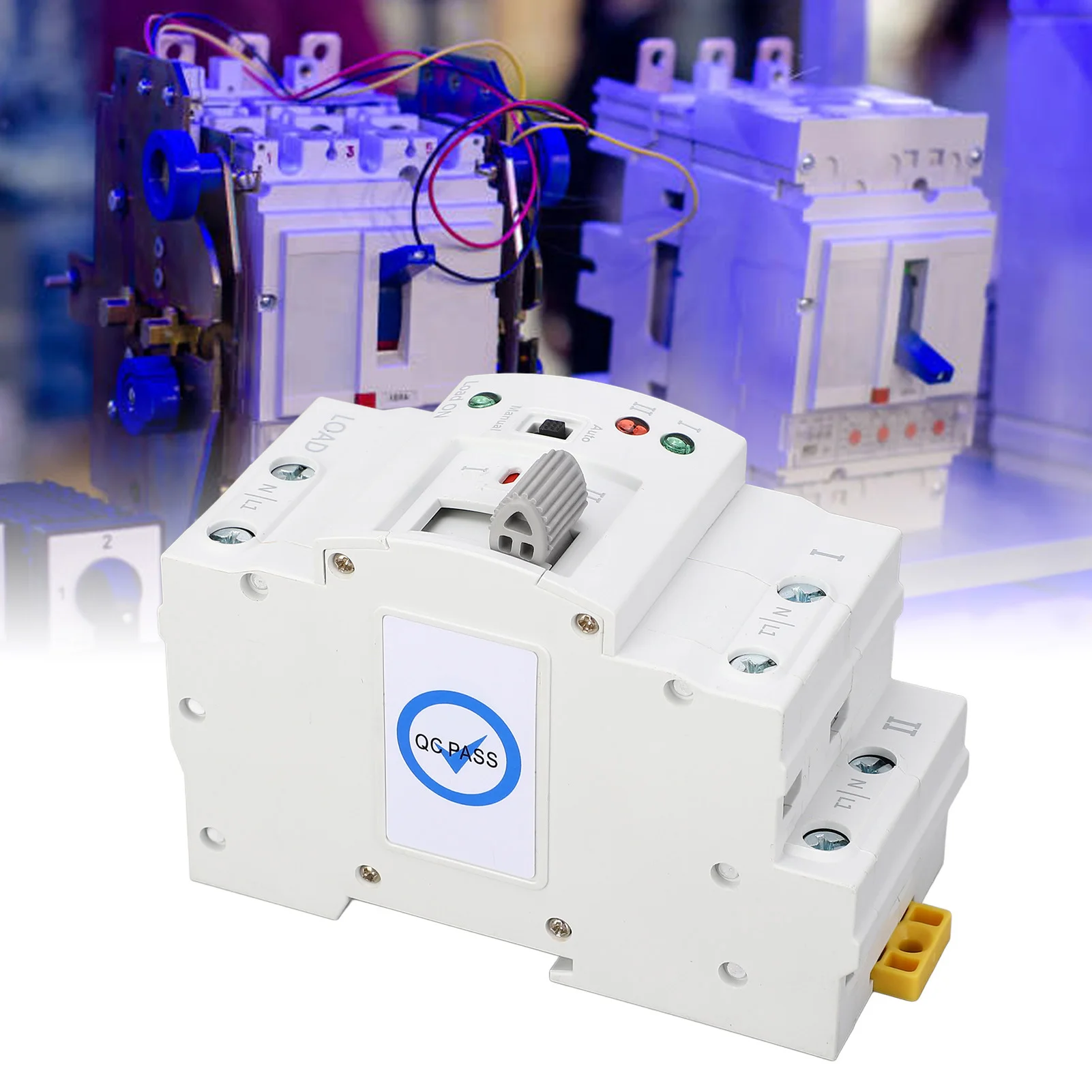 Dual Power Automatic Transfer 2P 63A Millisecond Switching Power Transfer ATS Dual Power Transfer