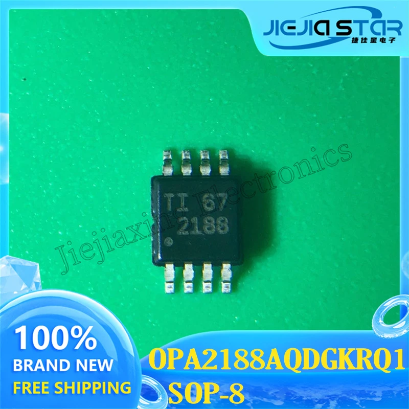 OPA2188AQDGKRQ1 OPA2188, Part Mark 2188, VSSOP-8, Operational Amplifier Chip, New Electronics