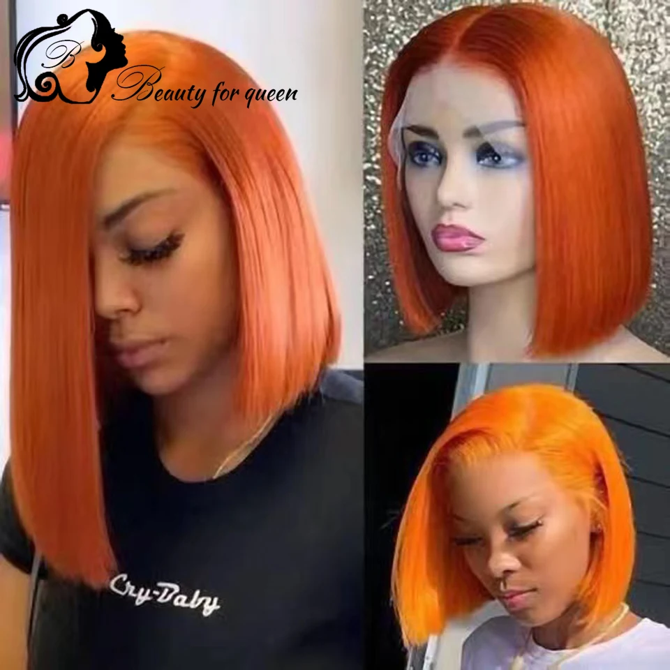 Good Quality Soft Bouncy Texture Premium Silky Wig Bob Wear And Go Human Hair Wigs Extensions Medium High Density Customize