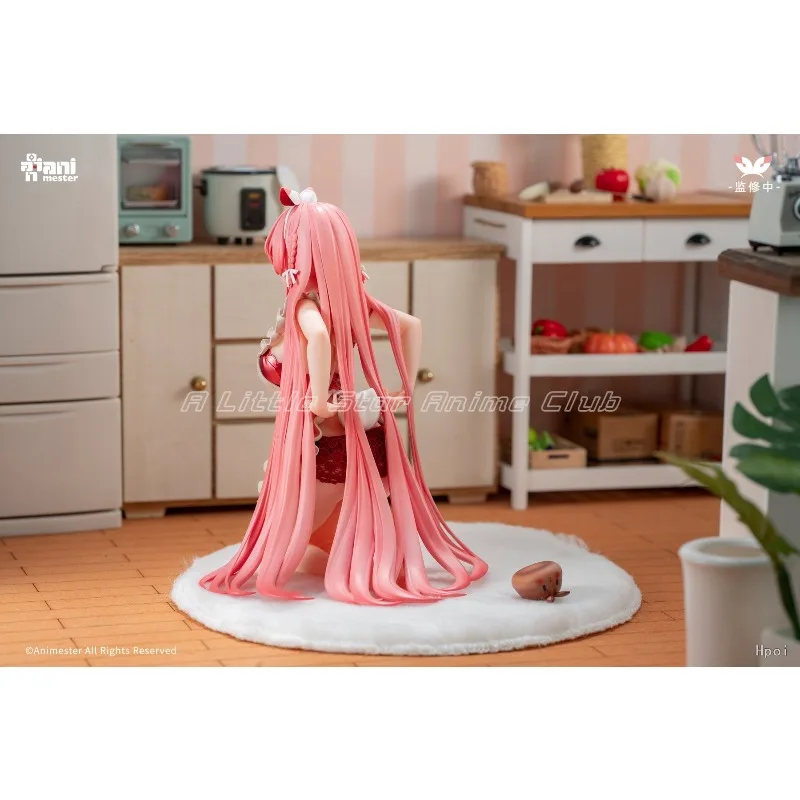 

【Предпродажа】Оригинальный фартук AniMester с белым кроликом Rosu 1/7, анимационные фигурки из ПВХ, коллекционные модели игрушек