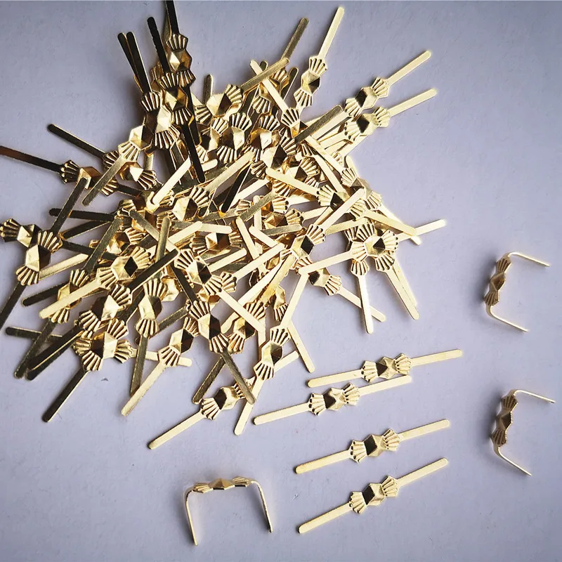 Top Qulity 10000pcs L25 Gold Bowtie Copper Connectors Crystal Prisms of Chandelier Lamp Parts Connectors Accessories for Crystal