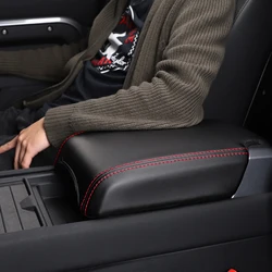 For Land Rover Defender 2020 2021 2022 2023 Car Accessories Leather Armrest Cushion Cover Center Console Box Pad Protector