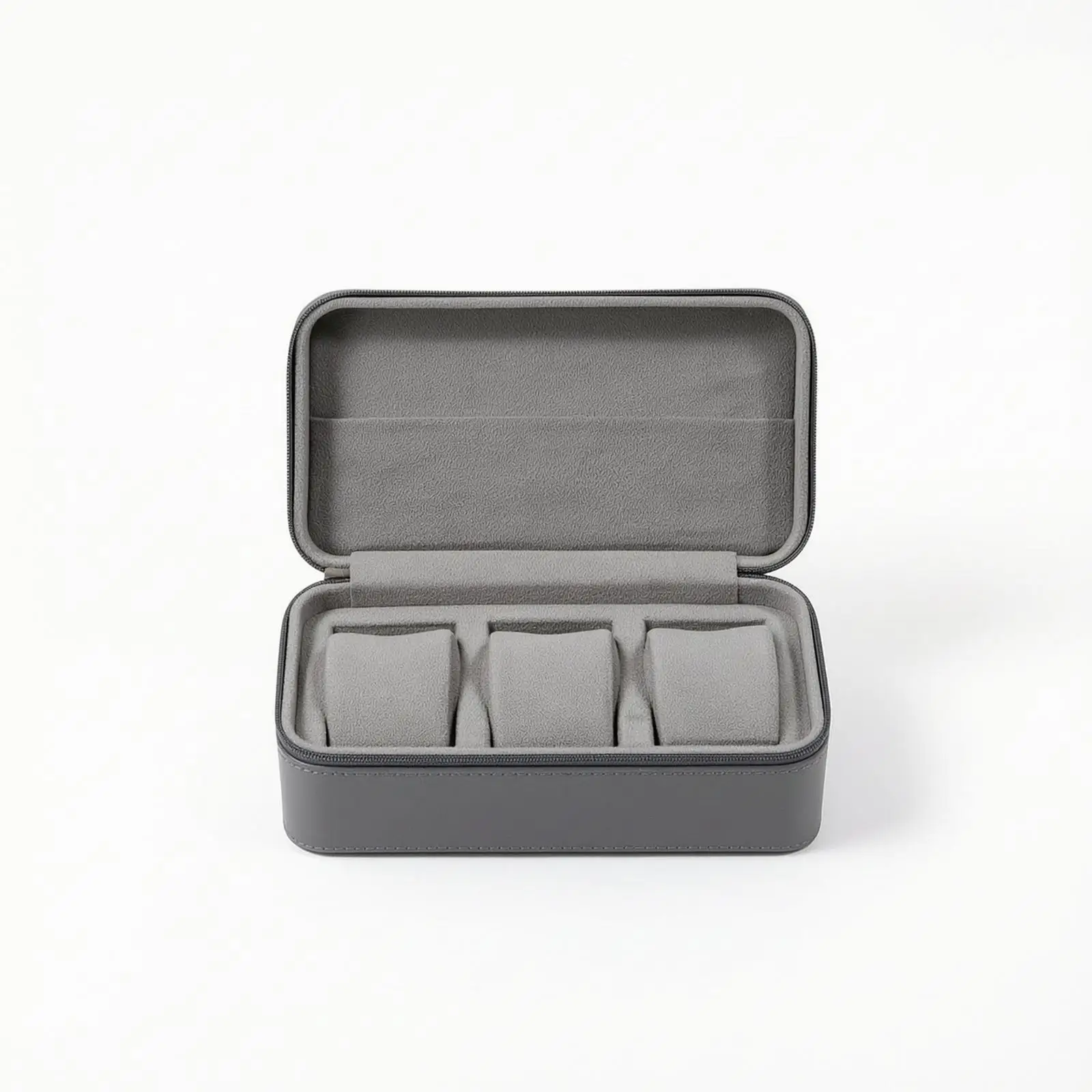 Space Saving Watch Organizer Box for 3 Watches with Soft Suede Lining