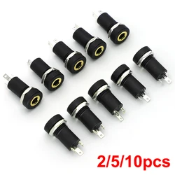 2/5/10PCS 3.5MM Audio Jack Socket Stereo 3 Pole Solder Panel Mount With Nut Connector Headphone Female Socket PJ-392A PJ392A