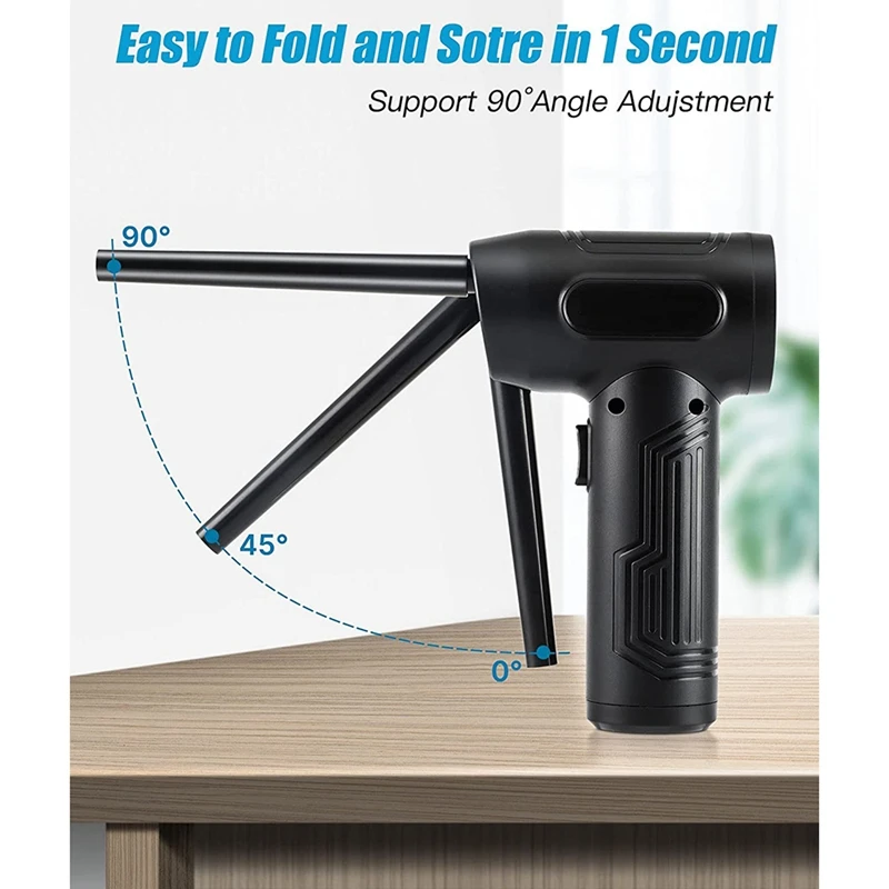 Dépoussiéreur à air comprimé électrique sans fil pour clavier PC, souffleur d'air pour ordinateur, moteur amélioré, 50000 tr/min