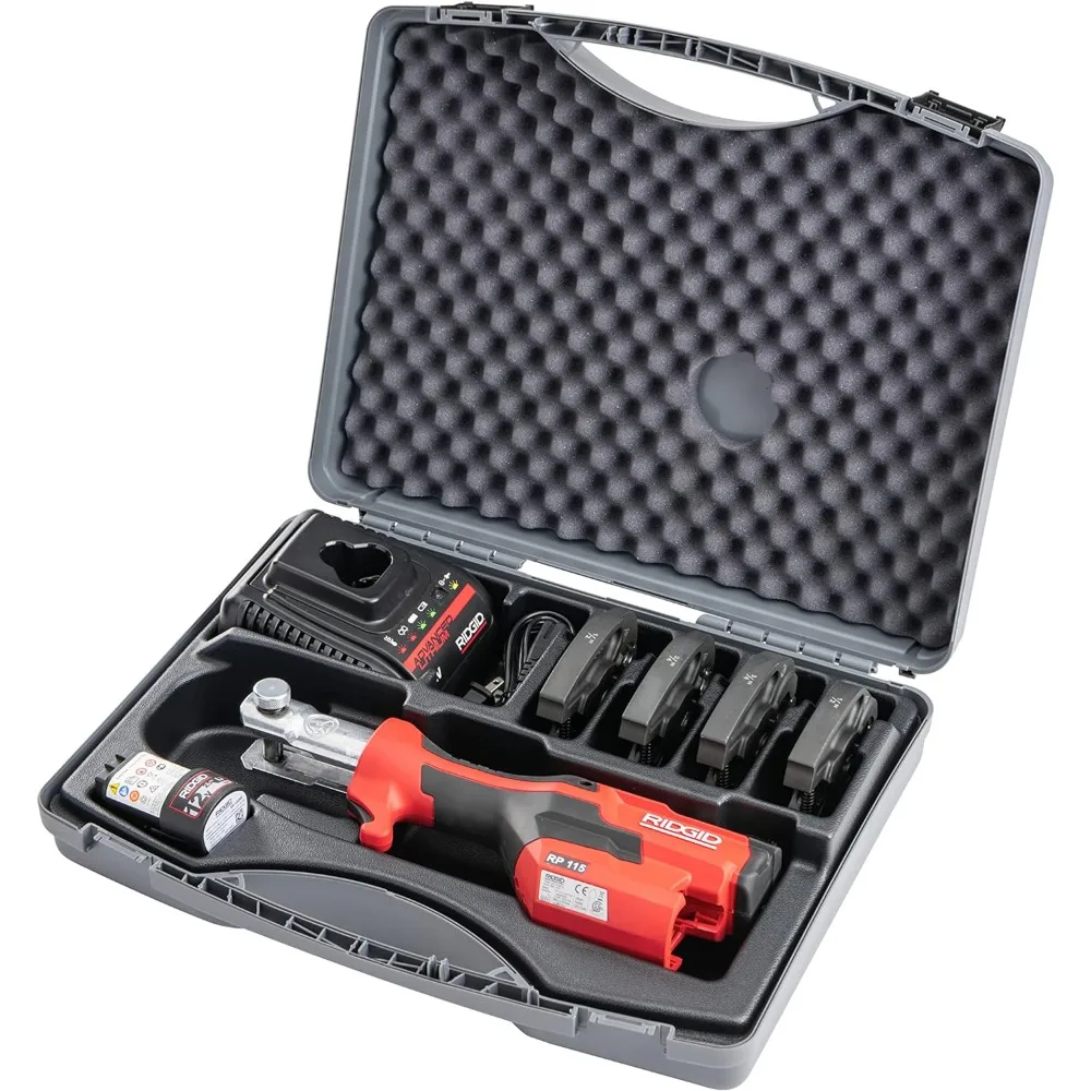 72558 Model RP 115 Mini Press Tool and Battery Kit with 1/2