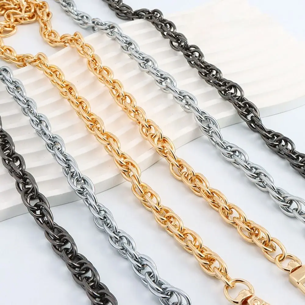 120cm Metal Chain Golden Silvery Aluminum Chain For Jewelry Making Findings Bag Chain Strap Handle Replacement Chain