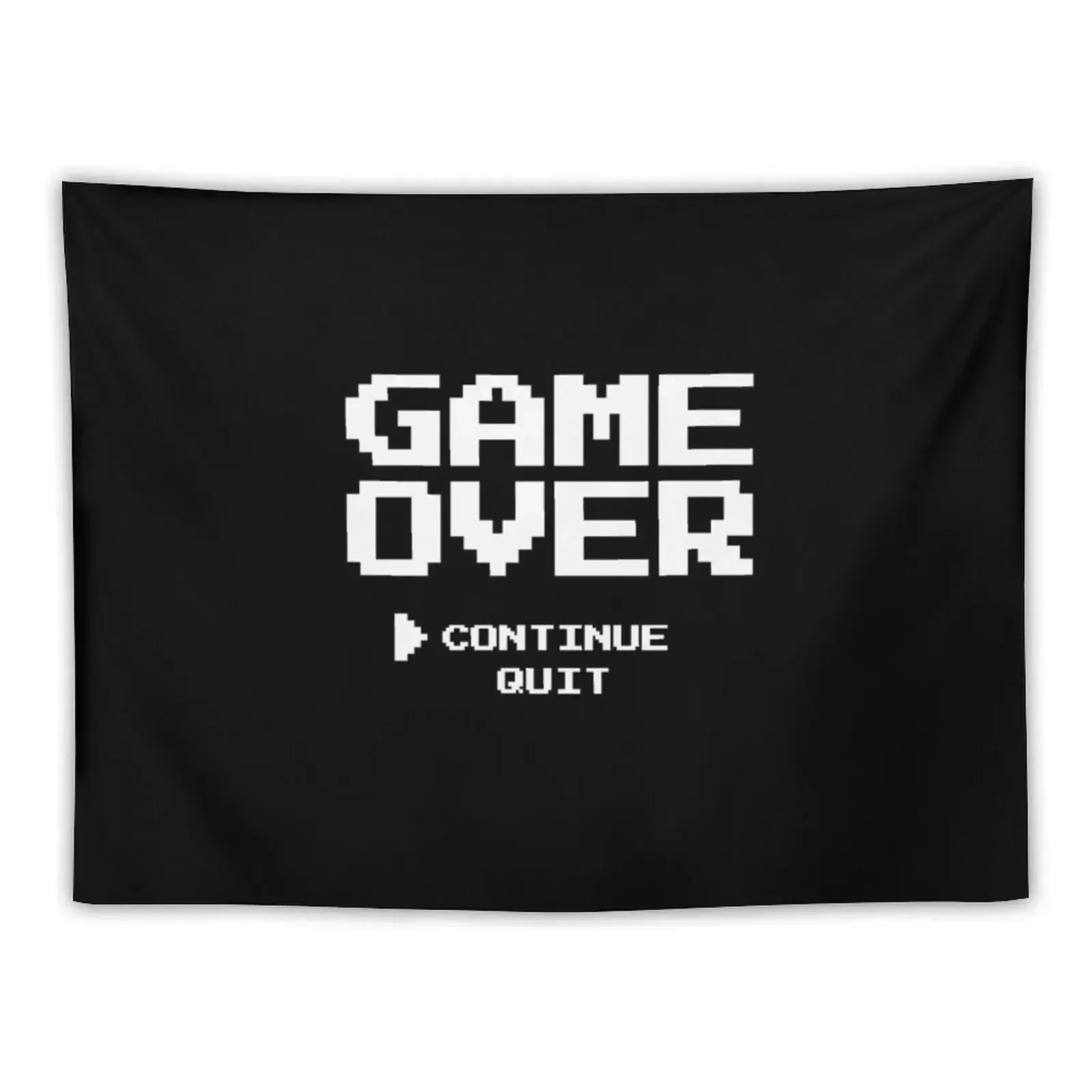 Game Over Continue Quit Tapestry Home Decoration Accessories Wallpapers Home Decor Outdoor Decoration Decor For Room Tapestry