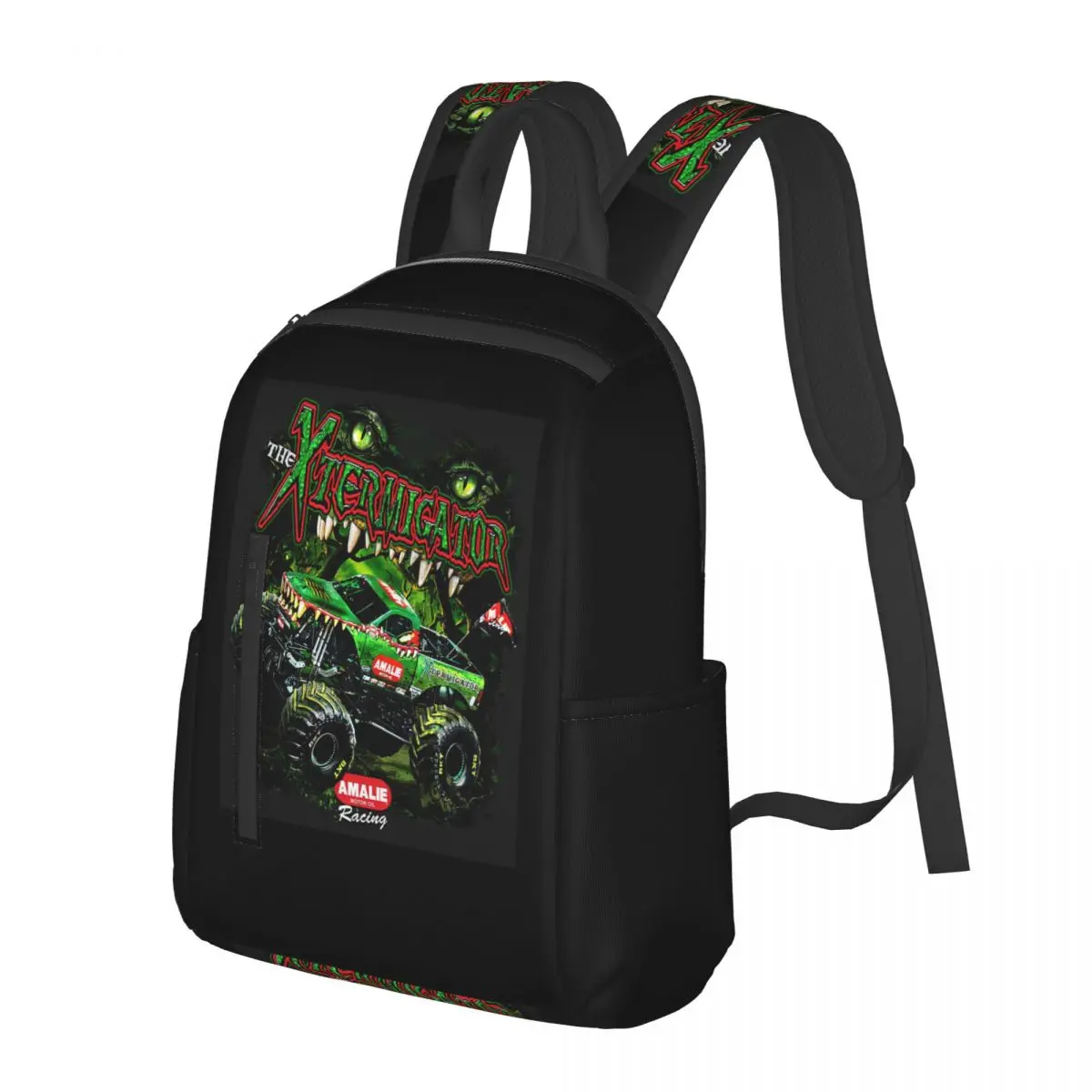 Classic Monster Jam Truck Pattern (18) Student Backpack School Bag Hiking Travel Daypack for Men Women Bookbag Shoulder Bags