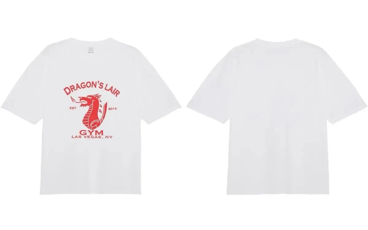 G Lewis DRAGONS legowisko smoka z krótkim rękawem męskie Ins amerykańskie sportowe luźne ramiona t-shirt z krótkim rękawem